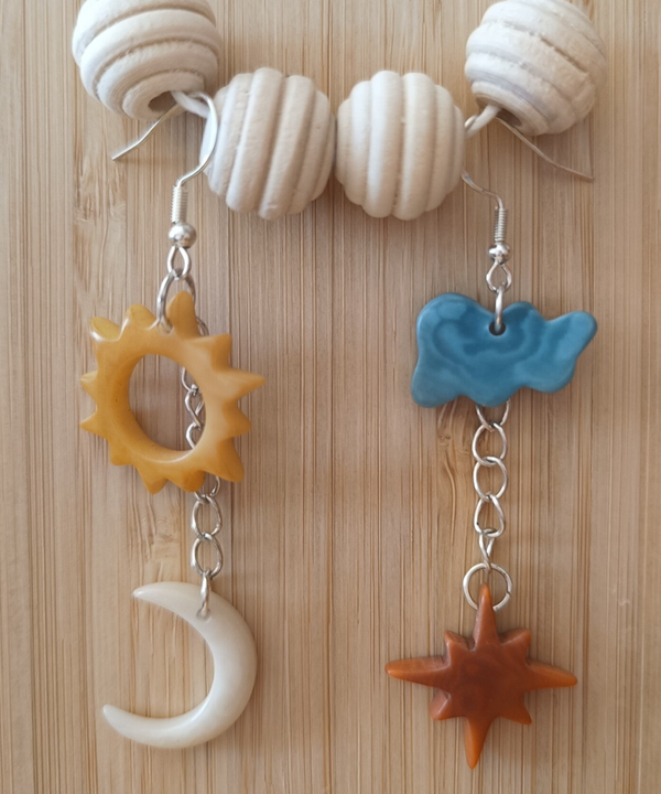 Boucle d'oreille "Météo"