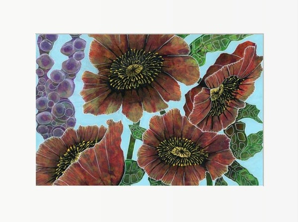 Mounted Greeting Card: Effulgent Efflorescence