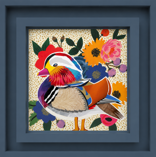 Floral Mandarin Duck