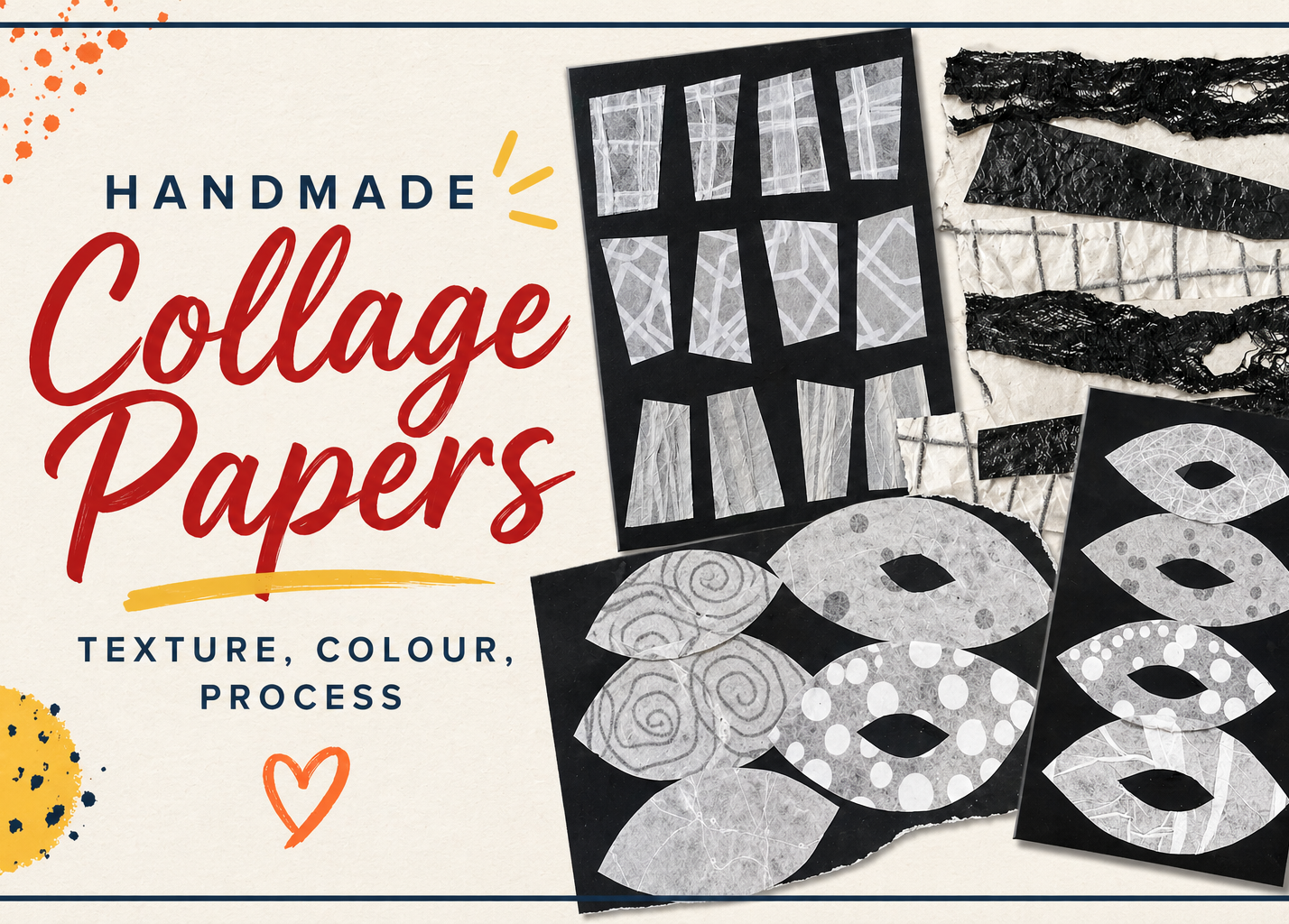 Photo Collage Tutorial Paper Handmade Collage Papers | Texture, Colour, Process / Blog | www ...