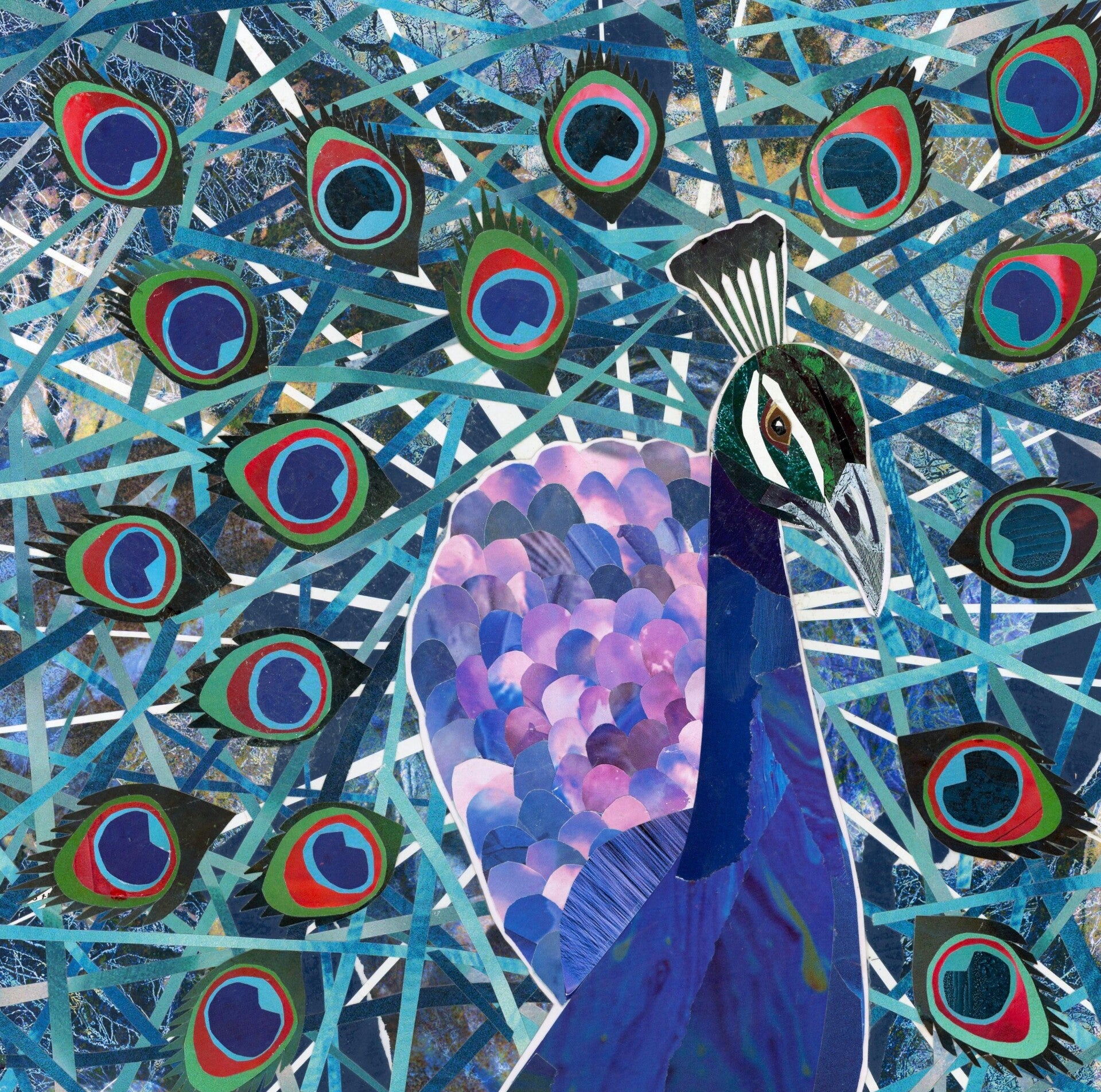 An artwork of a chameleon