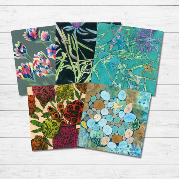 Tidal Blooms Greeting Cards