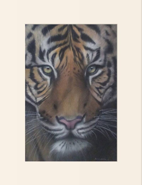 Signed & Mounted Giclée Print of Tiger Tiger