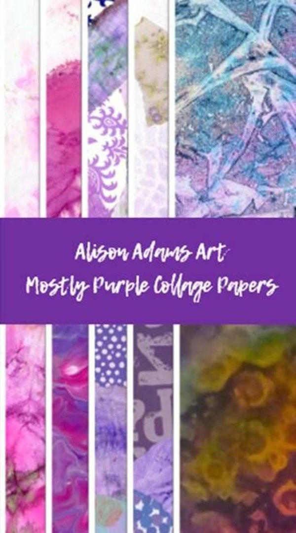 Mostly Purple Collage Papers
