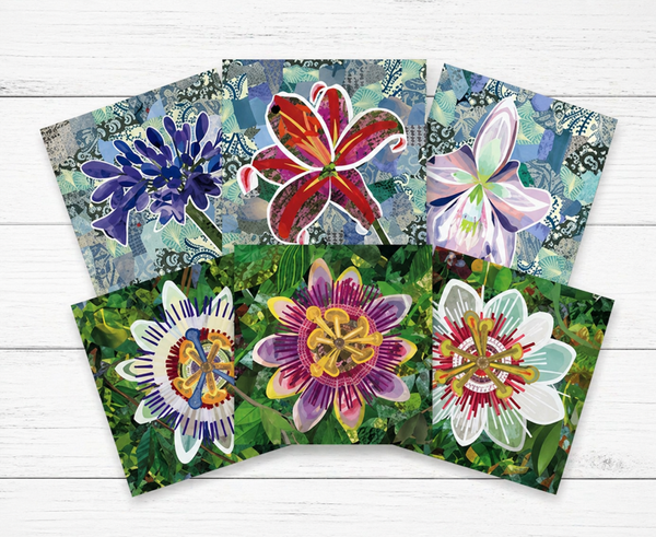 Vibrant Blooms Greeting Cards