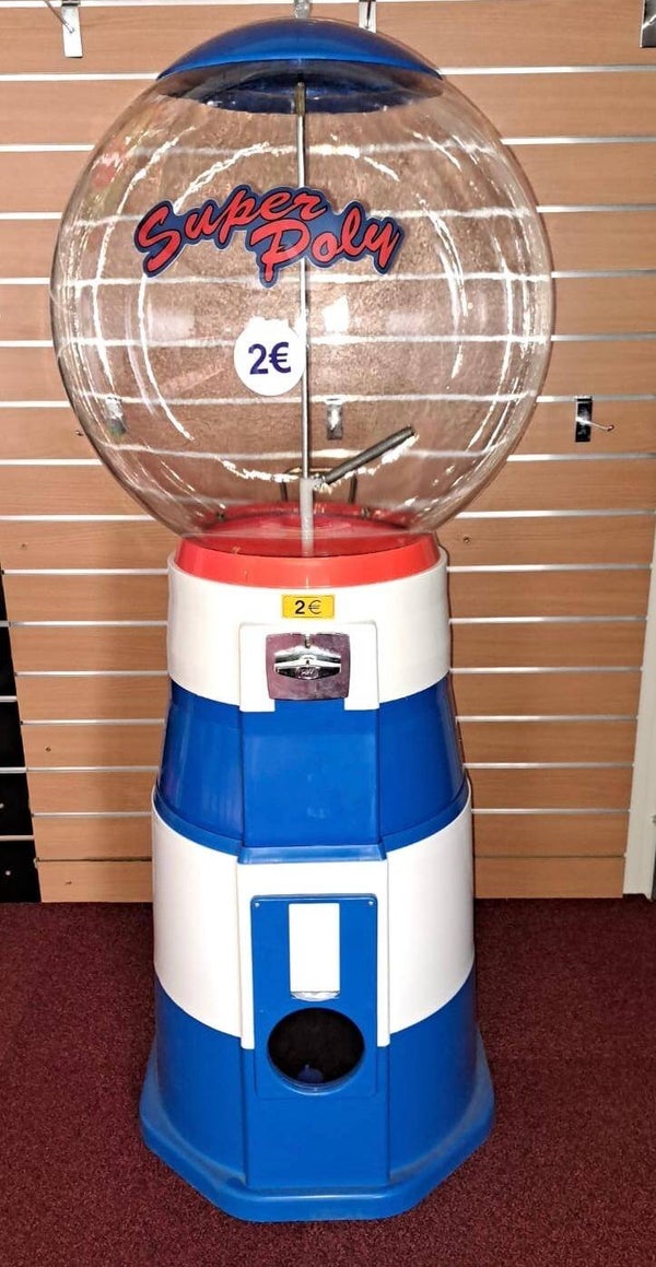 Poly automaat wit/blauw UITVERKOCHT