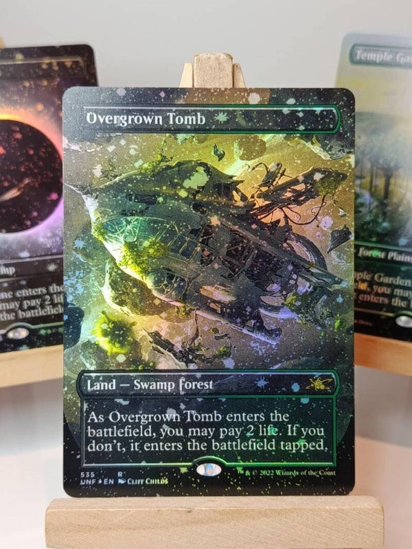 Overgrown Tomb #535 [Borderless/Galaxy Foil]- Unfinity - Carte MTG Proxy HQ