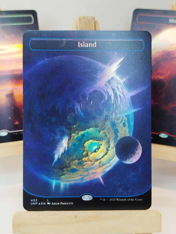 Island #492 [Galaxy Foil] - Unfinity : Extars - Carte MTG Proxy HQ