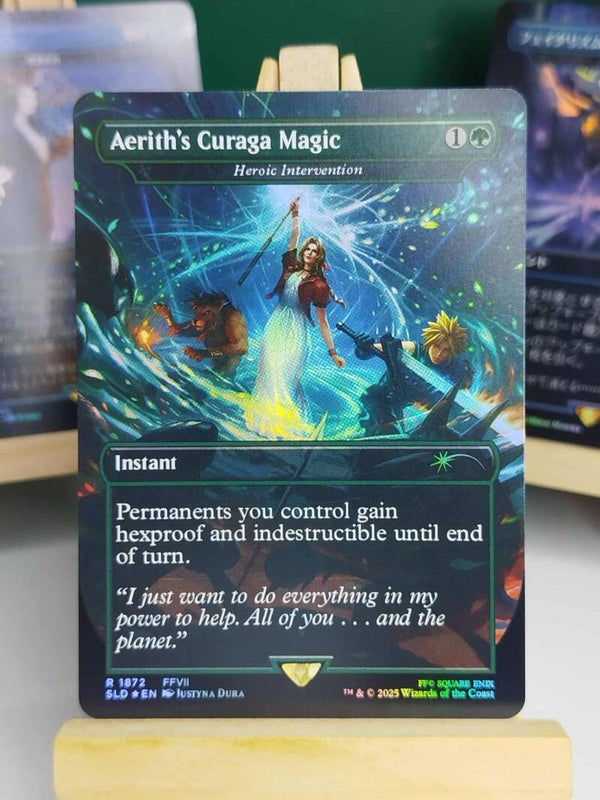 Heroic Intervention (Aerith's Curaga Magic) (FINAL FANTASY - Borderless) - Secret Lair - Carte MTG Proxy HQ