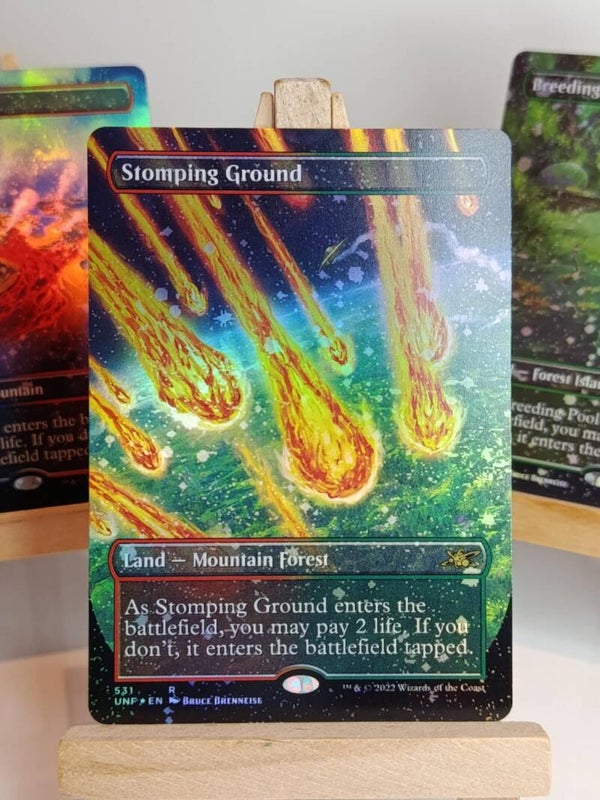 Stomping Ground #531 [Borderless/Galaxy Foil]- Unfinity - Carte MTG Proxy HQ