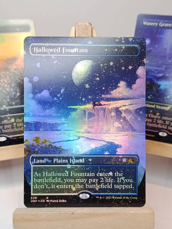 Hallowed Fountain #528 [Borderless/Galaxy Foil]- Unfinity - Carte MTG Proxy HQ