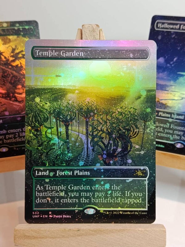 Temple Garden #532 [Borderless/Galaxy Foil]- Unfinity - Carte MTG Proxy HQ