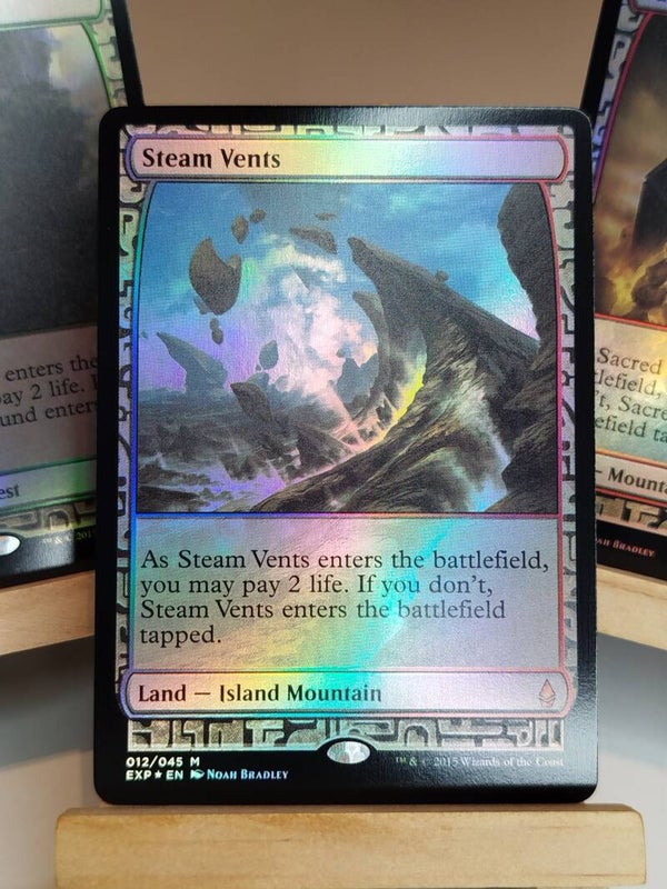 Steam Vents [Full Art] - Zendikar Expeditions - Carte MTG Proxy HQ