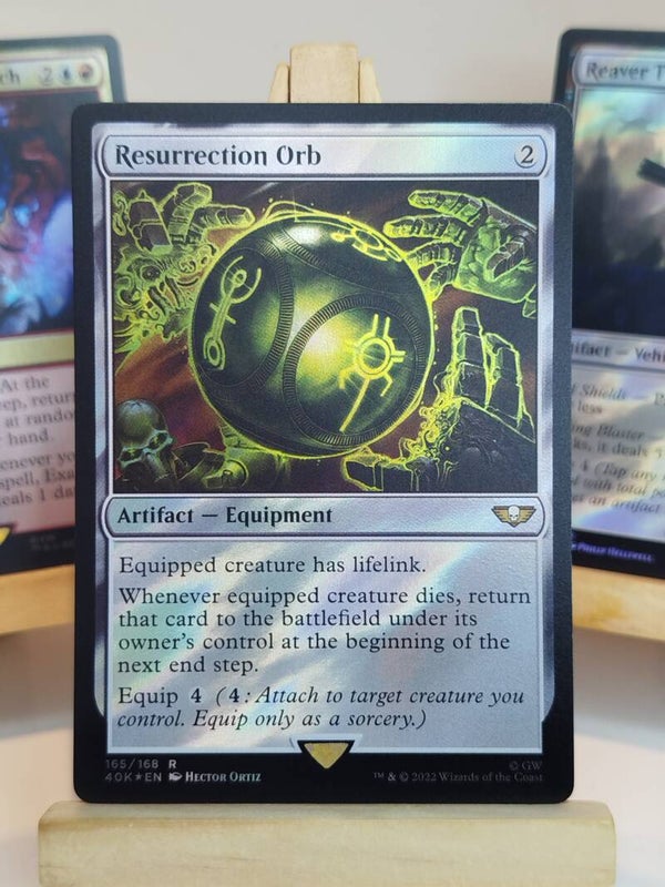 [F] Resurrection Orb (Surge Foil) Warhammer 40,000 Commander - Carte MTG Proxy HQ