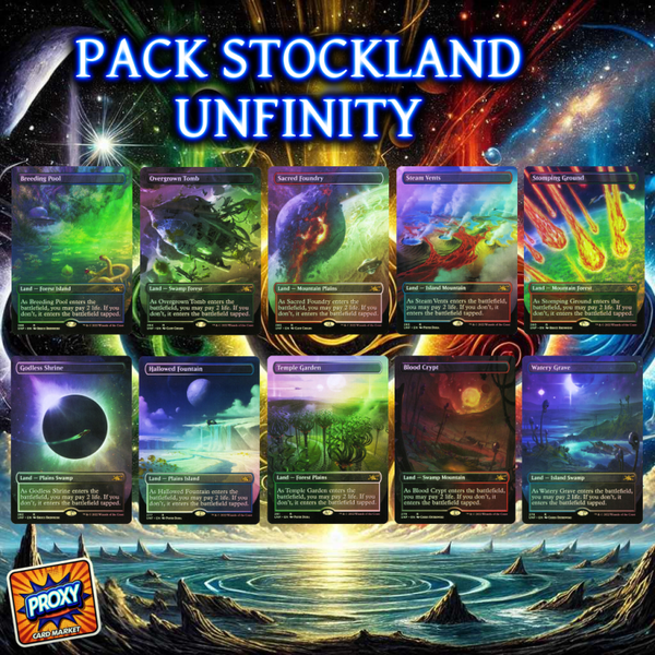 Pack Shockland Edition: Unfinity - Carte MTG Proxy personnalisées HQ