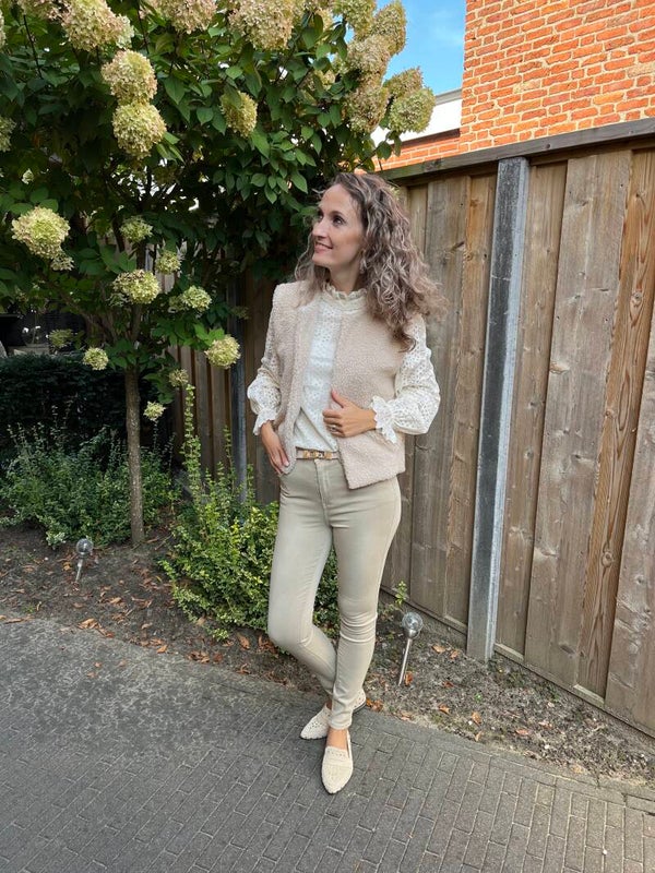 Toxik jeans zand high waist