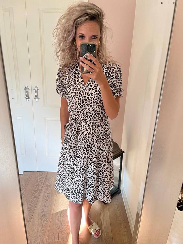 Jurk panter overslag