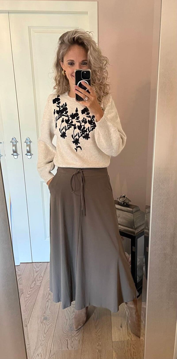 Travel rok taupe