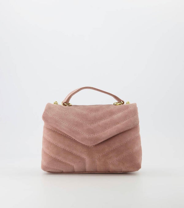 Tas pink suède