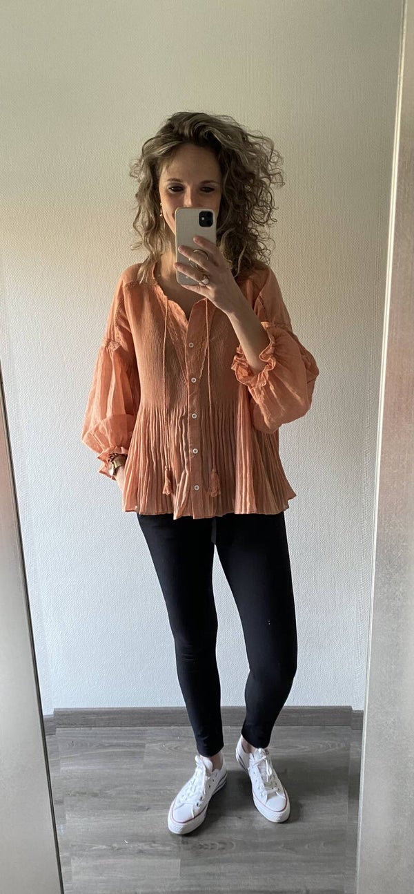 Blouse Loïs abrikoos