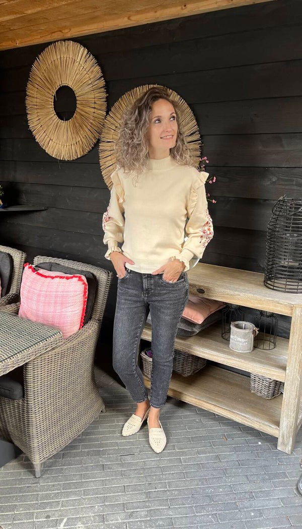 Toxik jeans Boyfriend grijs/zwart