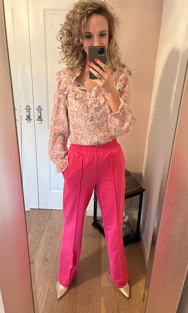 Wide leg pink