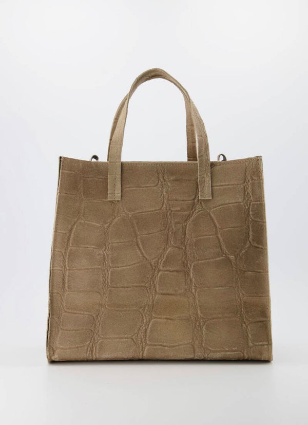 Tas Natalie croco zand