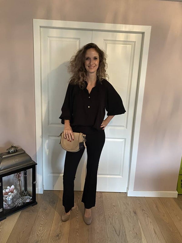 Flair broek zwart sam