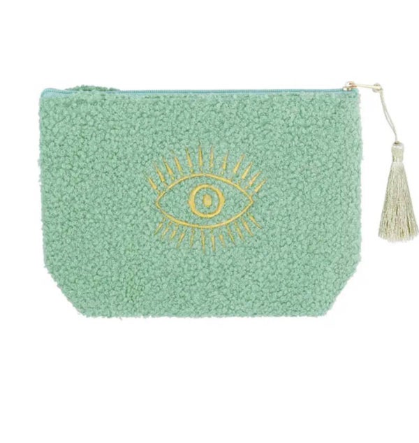 Make-up tas teddy oog mint