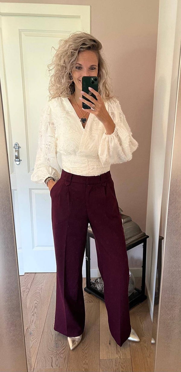 Pantalon Bordeaux/wine P987