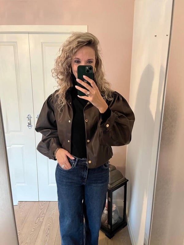 Jasje Leather look 7453 brown