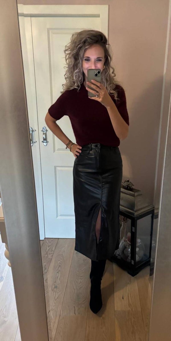 Leather look rok HM028-1