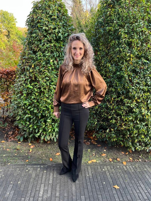 Blouse Wyke bruin