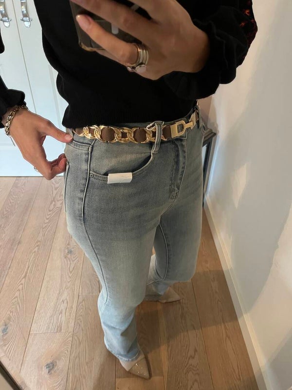 Riem Stretch bruin/goud 00