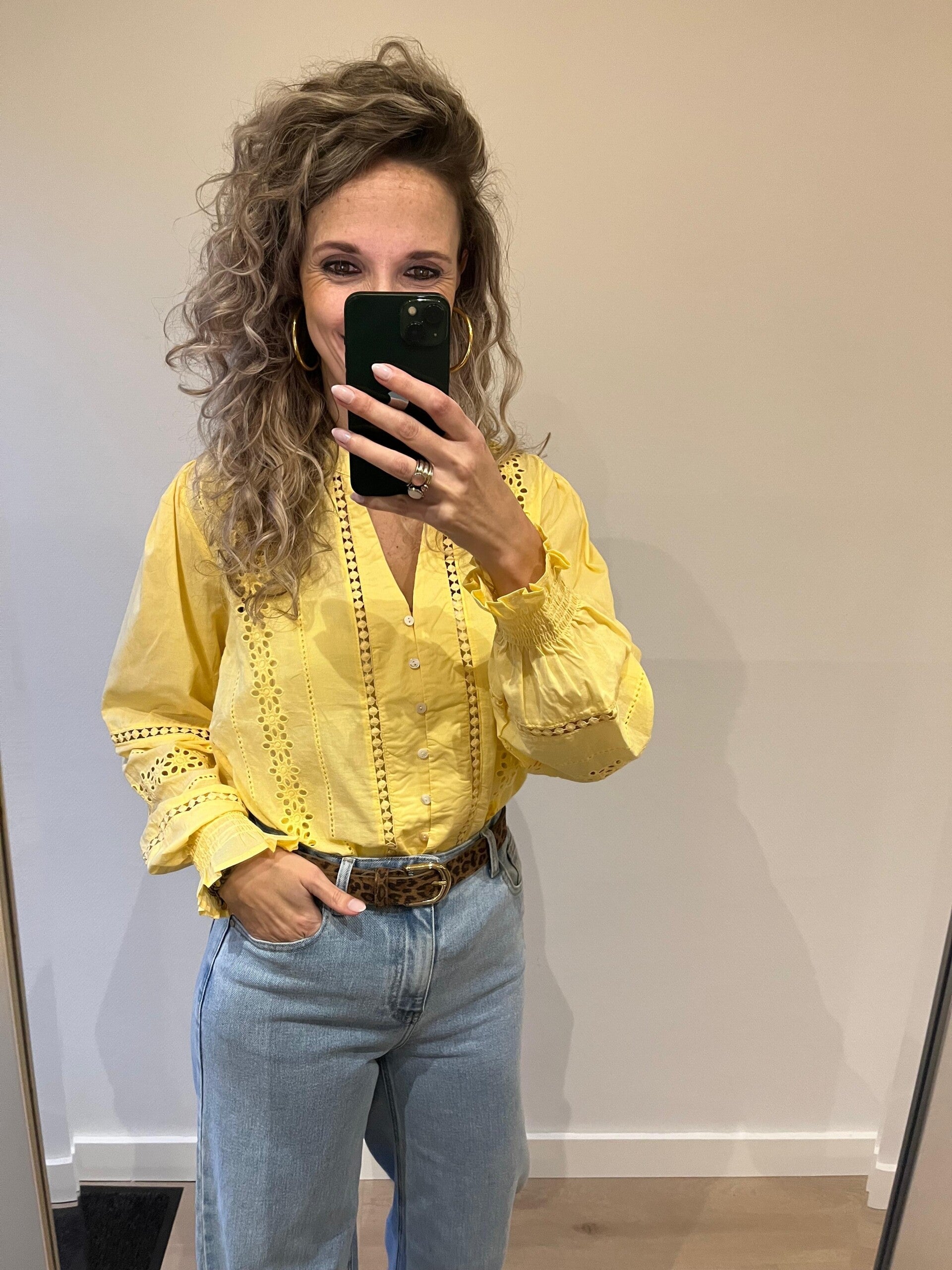 Blouse geel 26003