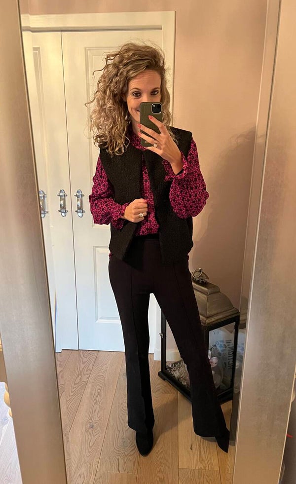 Teddy bodywarmer zwart