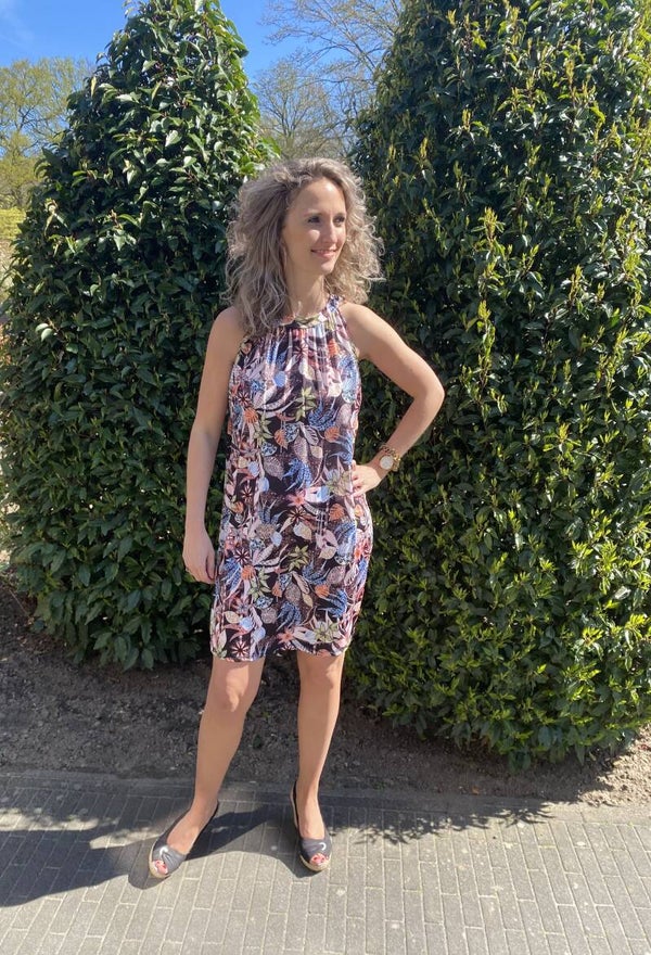 Traveljurk zwart/blauw