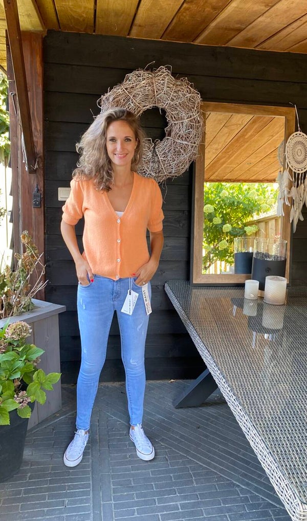 Vest korte mouw Peach