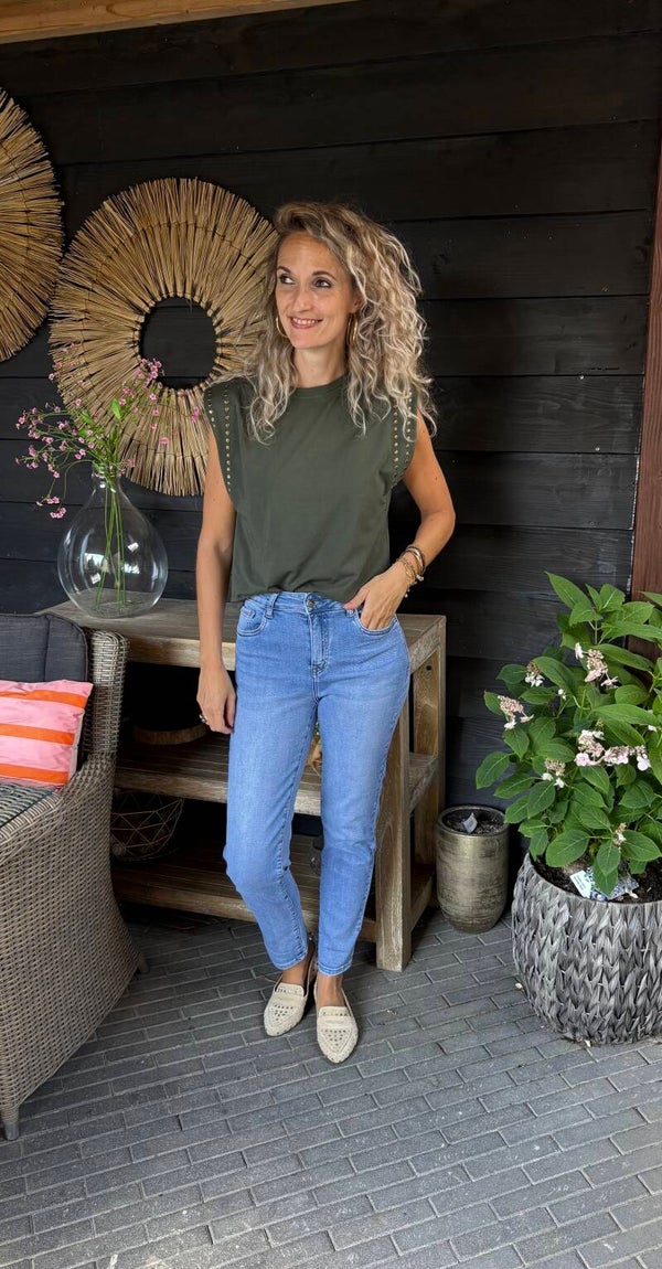 Top studs khaki