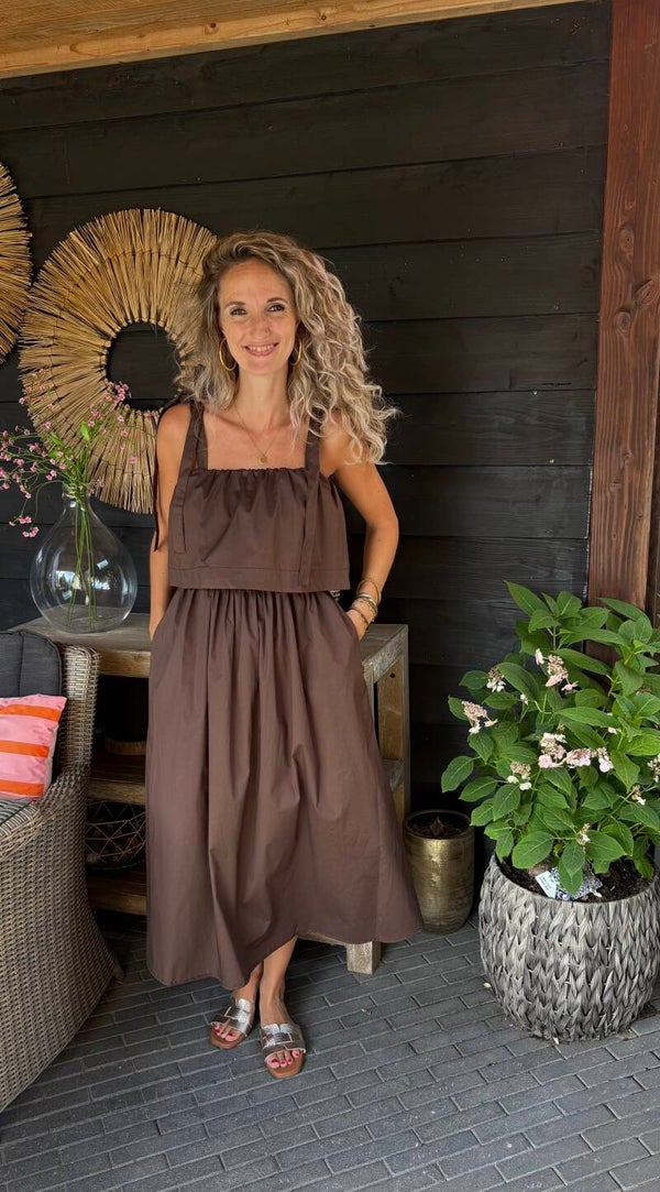 Jurk Dolce bruin