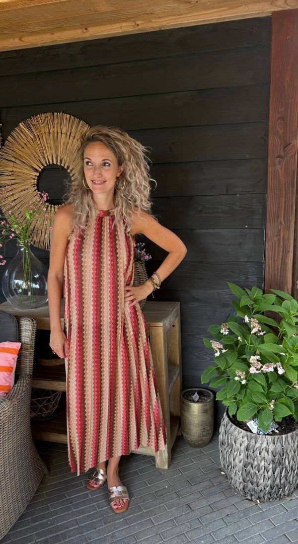 Jurk Missoni roze/beige