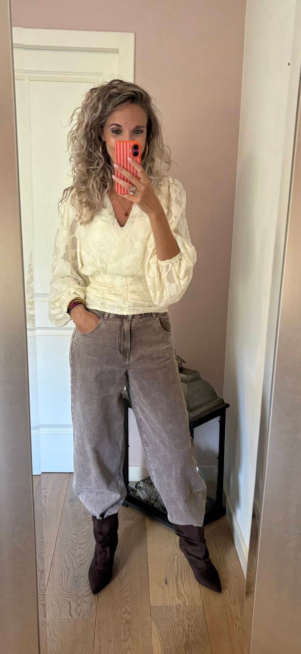 Jeans Balloon 9157 taupe/bruin