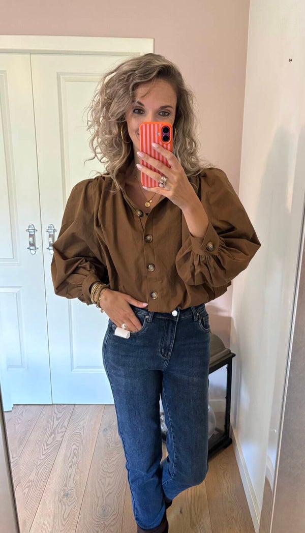 Blouse/ jasje Marron 3606 cognac
