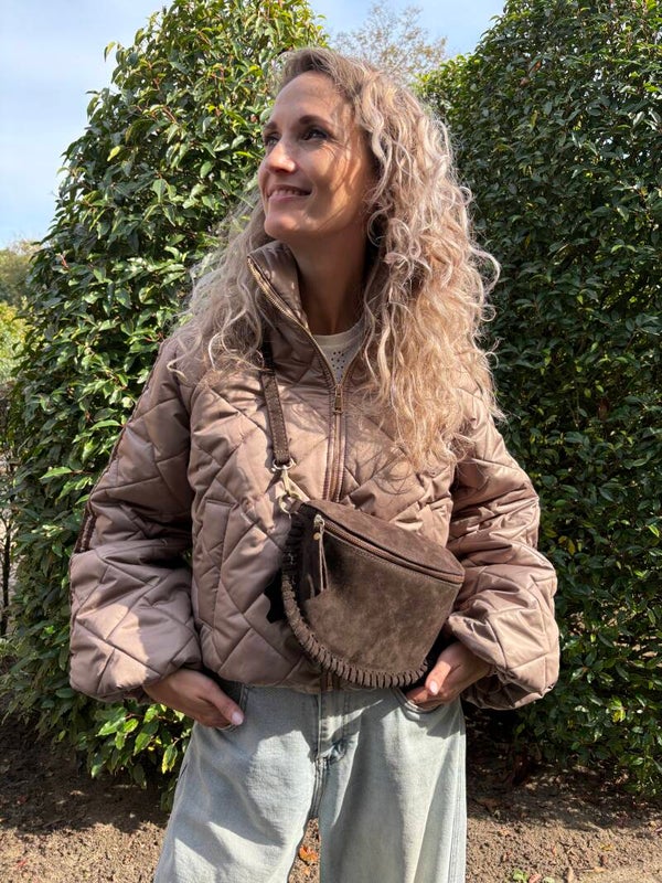 Tas cross body bruin Toni