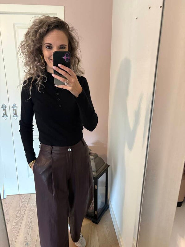 Top zwart 6896
