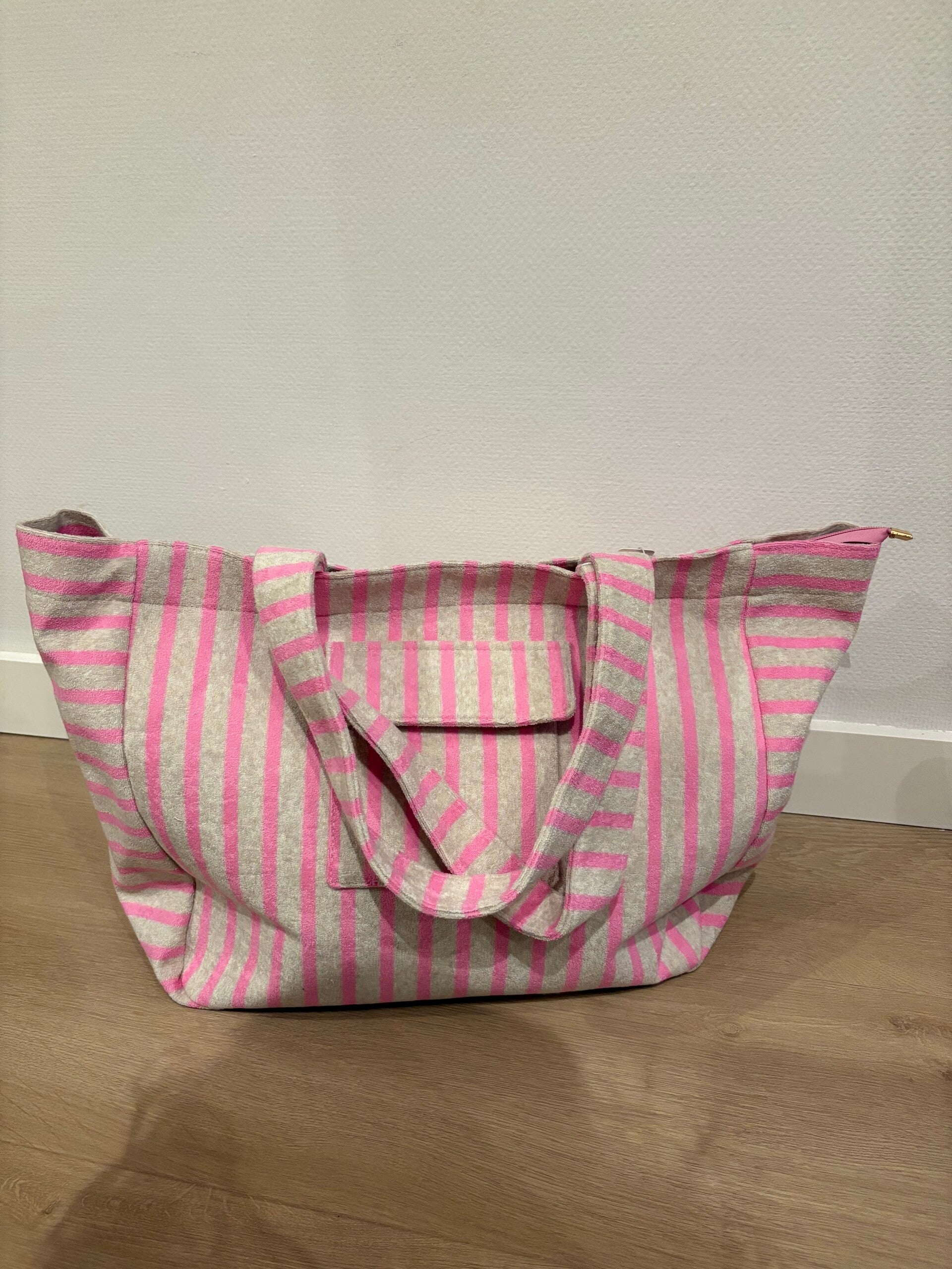Tas grijs/roze