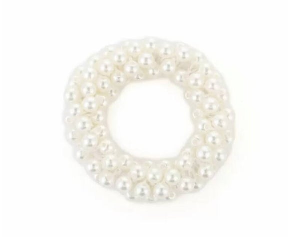 Elastiek/armband parel white