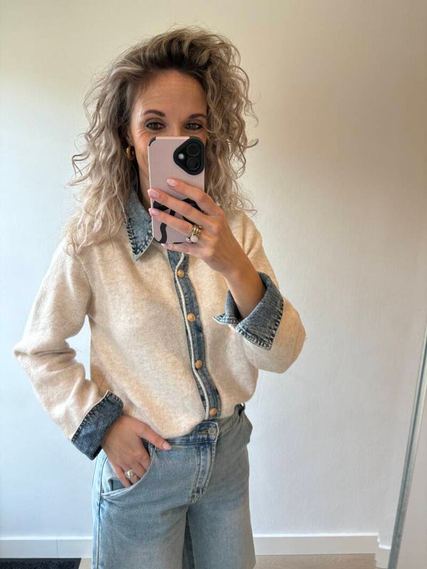 Vest beige/jeans LU1169