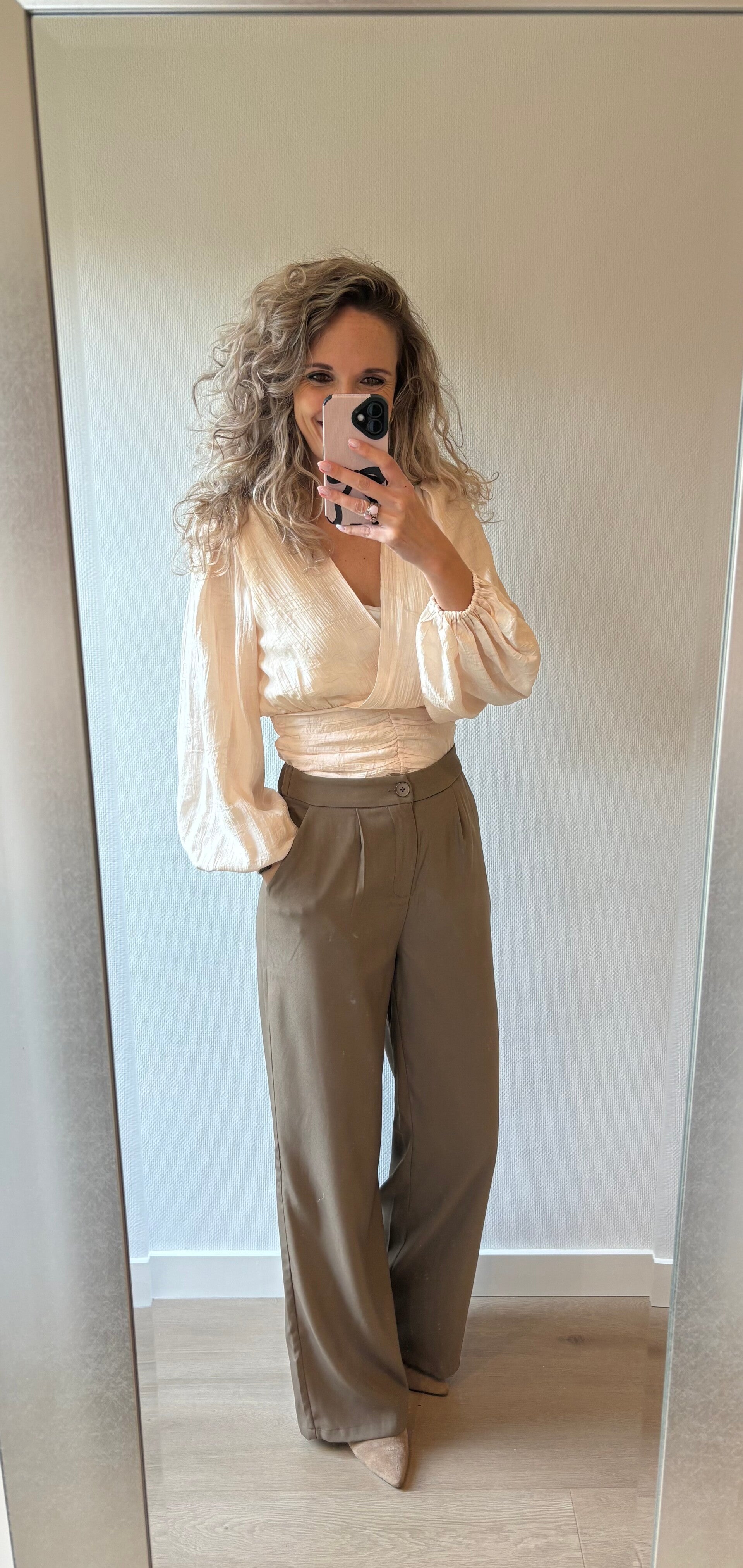 Broek/pantalon Taupe 7116