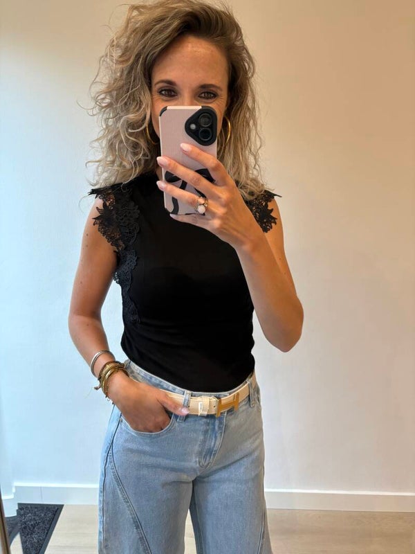 Top zwart 21458